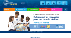 Desktop Screenshot of colegioanglomorumbi.com.br